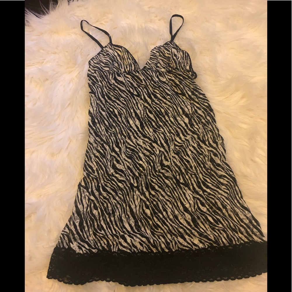 Victoria’s Secret zebra print night gown
